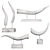 Elegant Horn Sculptures: Exquisite Decor Pieces 3D model small image 6