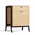 Shinola Runwell Oak File Cabinet: Classic and Functional 3D model small image 1