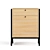 Shinola Runwell Oak File Cabinet: Classic and Functional 3D model small image 3