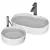 Rise Washbasin: Stylish and Evolutionary Design 3D model small image 4