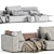 Elegant Westside 3-Seat Modular Sofa 3D model small image 7
