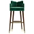 Elegant Mezzo Ervin Bar Chair 3D model small image 2