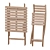 Foldable Outdoor Table and Chair Set 3D model small image 4