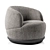 Orbit Armchair: Sleek and Stylish Seating 3D model small image 2