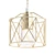 Sleek Iron Pendant Light 3D model small image 1