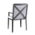 Leon Grey Outdoor Dining Armchair 3D model small image 2