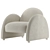 Modern X-Form Accent Armchair 3D model small image 2