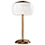 Stylish Brass & Steel Jessica Table Lamp 3D model small image 1