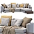 Sleek Flexform Long Island Sofa 3D model small image 5