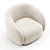 EICHHOLTZ BRICE Swivel Armchair | Cream Boucle 3D model small image 3