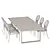 Elegant Remington Dining Set: Luxurious Design, Perfect Dimensions 3D model small image 5