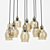 Rustic Cluster Pendant Light 3D model small image 2