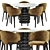 Elegant B_VELIS Chair: Stylish Column Table Included 3D model small image 1