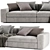 Stylish Poliform Dune 3-Seater Sofa 3D model small image 4