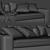 Stylish Poliform Dune 3-Seater Sofa 3D model small image 5