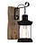 Rustic Metal Lantern Wall Light 3D model small image 1