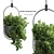 Elegant Metal Hanging Pot for Indoor Plants 3D model small image 1