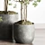145-Piece Collection: Indoor/Outdoor Plant Tree Vase in Dirty Concrete 3D model small image 5