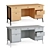 Shinola Runwell Oak Executive Desk 3D model small image 2