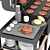 Gourmet BBQ Grill Set 3D model small image 3