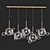 Zigzag Chandelier: Modern Elegance 3D model small image 2