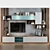 Sleek TV Wall Set 179 3D model small image 1