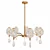 Elegant Iron Crystal Chandelier 3D model small image 1