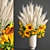 Elegant Reed Bouquet in Cyclades Vase 3D model small image 1