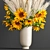 Elegant Reed Bouquet in Cyclades Vase 3D model small image 3