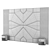 Elegant Upholstered Headboard 3D model small image 2