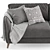 Lucy 3-Seater Sofa: Sleek, Comfortable, and Stylish 3D model small image 4