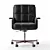  Modern Minotti Daiki Studio Chair 3D model small image 2