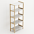  EKENABBEN Oak White Open Shelving Rack 3D model small image 4