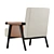 Olivya Stone Toro Chair: Modern Elegance 3D model small image 2