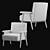 Olivya Stone Toro Chair: Modern Elegance 3D model small image 5