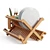 Bamboo Dish Rack: Stylish & Functional 3D model small image 3