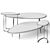 Elegant Lily Coffee Tables in Various Sizes 3D model small image 2