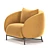 Cozy Cider Curl Armchair 3D model small image 3