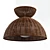 Rattan Glow Flush Mount 3D model small image 3