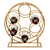 Boho Rattan Metal Wine Rack 3D model small image 2