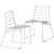 B-Line Park Chair: Stylish Outdoor Seating 3D model small image 2
