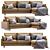 Modern Leather Harmony Sofa 3D model small image 4