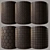 Sleek Black Granite Bricks 3D model small image 7