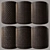 Black Granite Brick: Modern Elegance 3D model small image 1