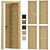 Customizable Interior Doors: 5 Types, 6 Materials 3D model small image 4