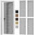Customizable Interior Doors: 5 Types, 6 Materials 3D model small image 5