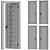 Customizable Interior Doors: 5 Types, 6 Materials 3D model small image 6