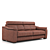 Sleek Comfort Sofa 3D model small image 3