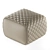 Stylish Ashley Minotti Pouf 3D model small image 2