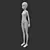 Anime Female Base Mesh: Perfect for 3D Anime Characters 3D model small image 2